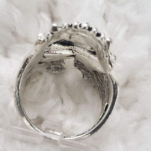 Skull Ring Stainless Jewerly Fashion Punk Silver - Picture 4 of 4